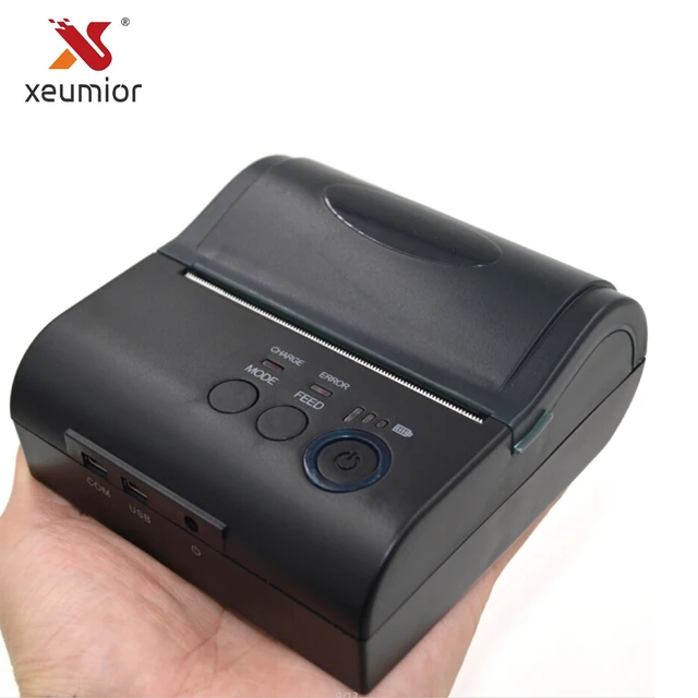 Best Price Xeumior 80mm Mini Mobile Thermal Receipt Printer Android Label Barcode Printer With Free SDK Portable Bluetooth 4.0 Printer