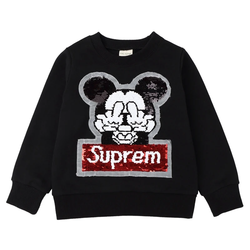 

Baby Boy Girl Spring Autumn Tops Cartoon Discolor Kids Clothes Lovley Party Birthday Sweatshirts Child 2-7Year Outfits Pullovers