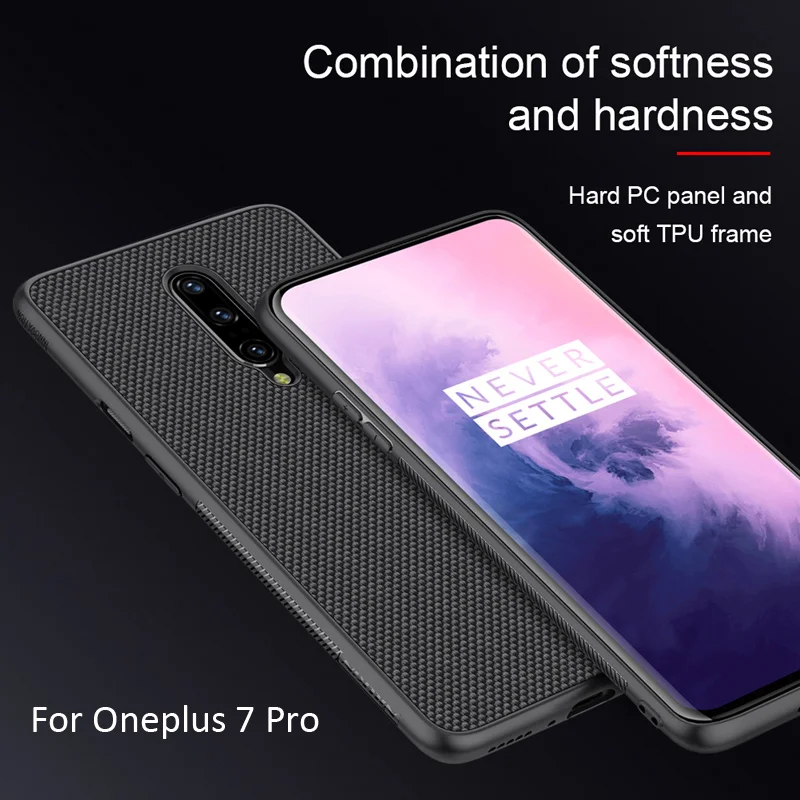 Nillkin текстурированная ткань нейлоновая текстура шаблон чехол для Oneplus 7 Pro 6T