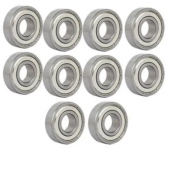 

6204ZZ Single Row Steel Shielded Deep Groove Ball Bearings 47mmx20mmx14mm 10pcs