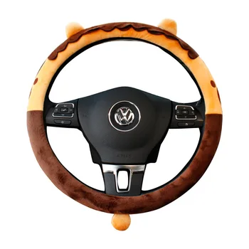 

1 PC Plush Lion Car Steering Wheel Covers Autumn Winter Plush 38cm New Warm Steering Covers Cases Car Accessories