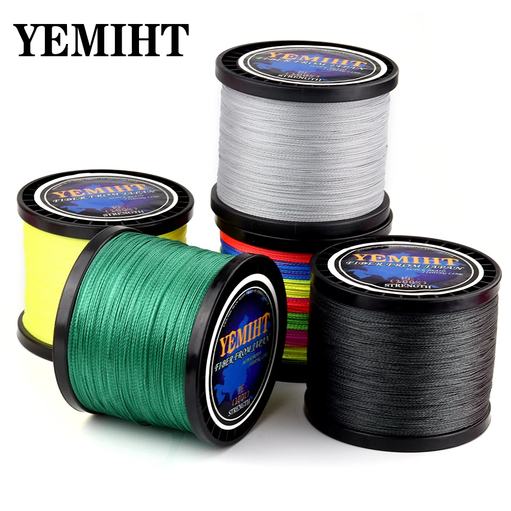 NEW Lure line Weaving net 300M 500M 1000M Multicolour PE Braided Wire 4 Strands Multifilament Japanese Fishing Line