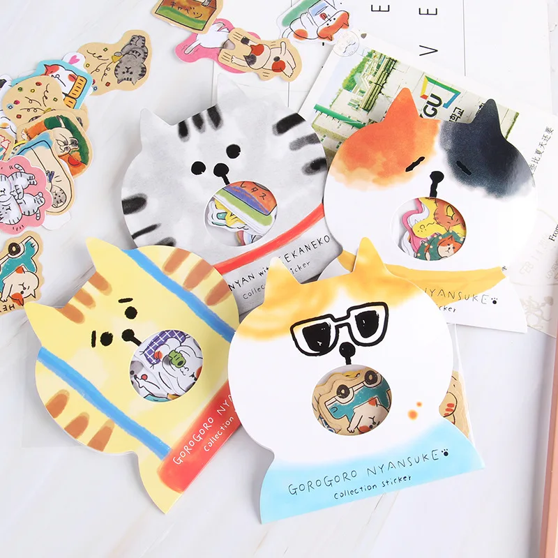 30 шт./упак. Naughty Cat Animal Mini Paper Sticker Package DIY Diary Decoration альбом для