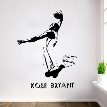 

Kobe Bryant Poster Decal Sports Wall Stickers NBA Basketball Player Wall Stickers DIY Art Home DecoR Bedroom Wallpaper