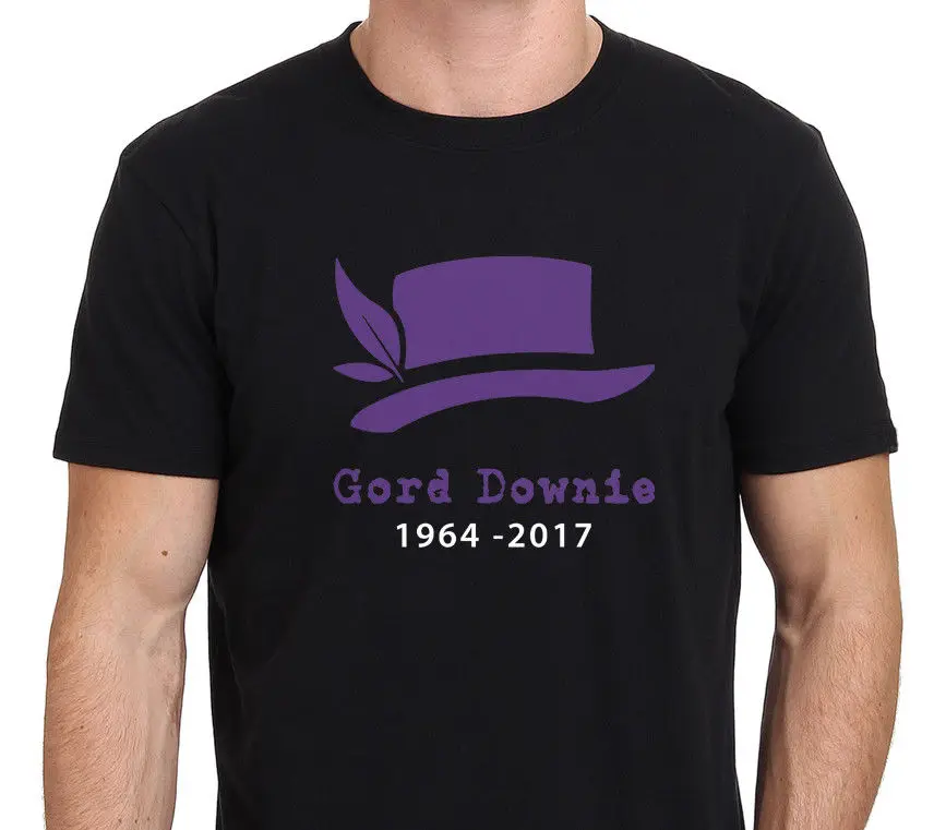 Горд Дауни Rip дань логотип трагически бедра певица Для мужчин футболка Размеры: