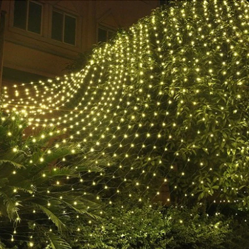 

EU Plug waterproof LED Net Mesh Fairy String Light ice bar lamp for Indoor Outdoor Twinkle Home Garden Christmas Party Wedding