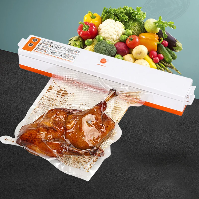 

Food Vacuum Sealer Packaging Machine 110V 220V Film Sealer Vacuum Packer Saver Storage Rolls 10Pcs Bags Best Vacuum Food Sealer