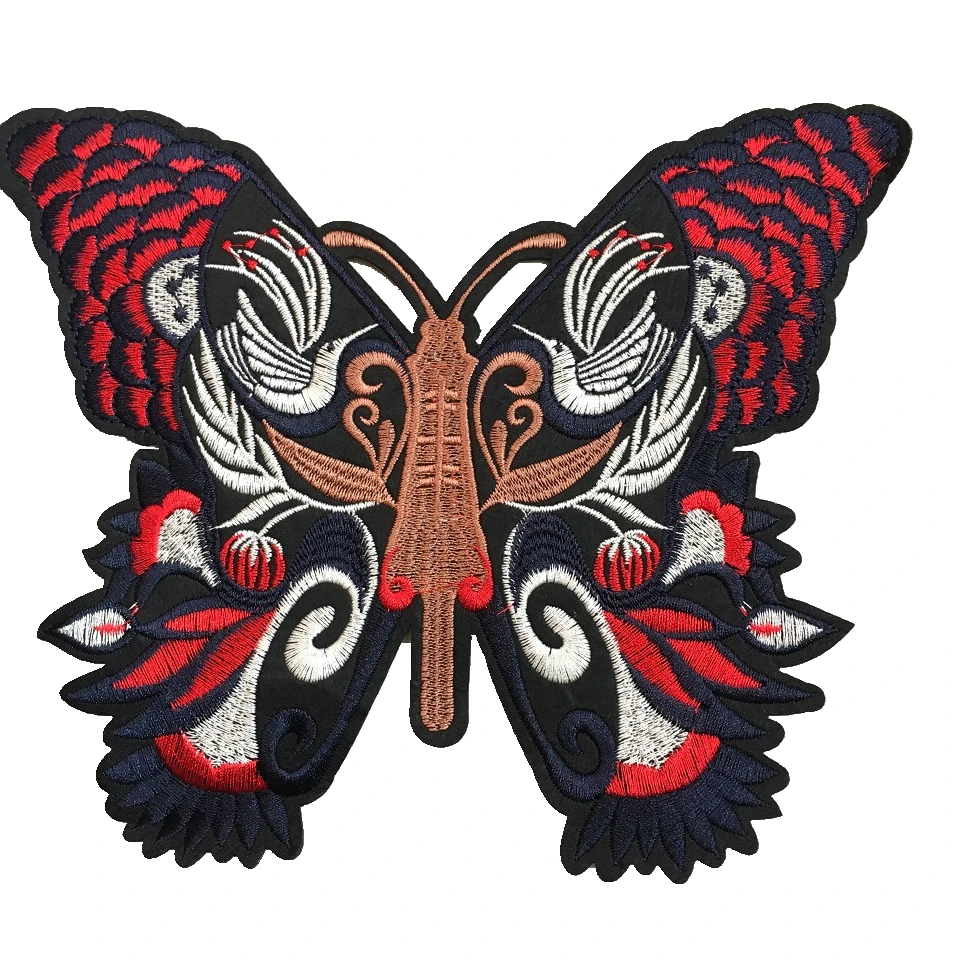 Large Butterfly Patches for Clothes Iron On Embroidery Patch DIY