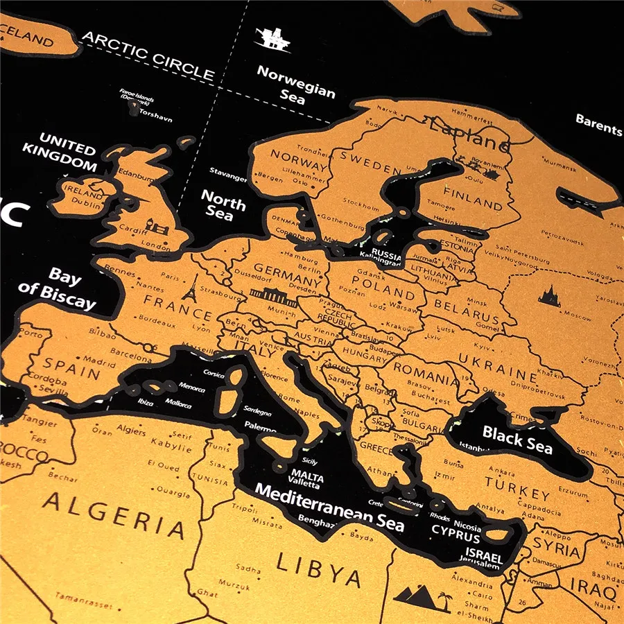 Роскошный Золотой Скретч Карта мира глянцевая отделка флаг страны карта путешествия идеальный подарок для путешественников по моей карте Прямая поставка