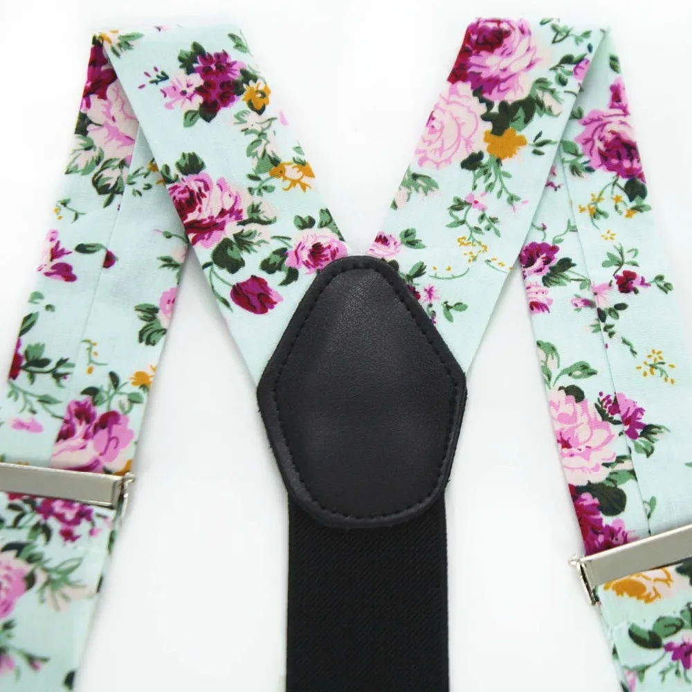 Джеггинсы модные подтяжки галстук бабочка Карманный шарф набор хлопок цветок слинг для мужчин и женщин качественный кожаный слинг