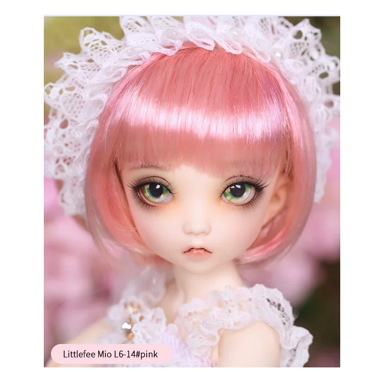 Парик для куклы BJD L6# Размер 16-17 см 1/6 высокотемпературный прямой парик короткие волосы bjd sd куклы парики в красоту