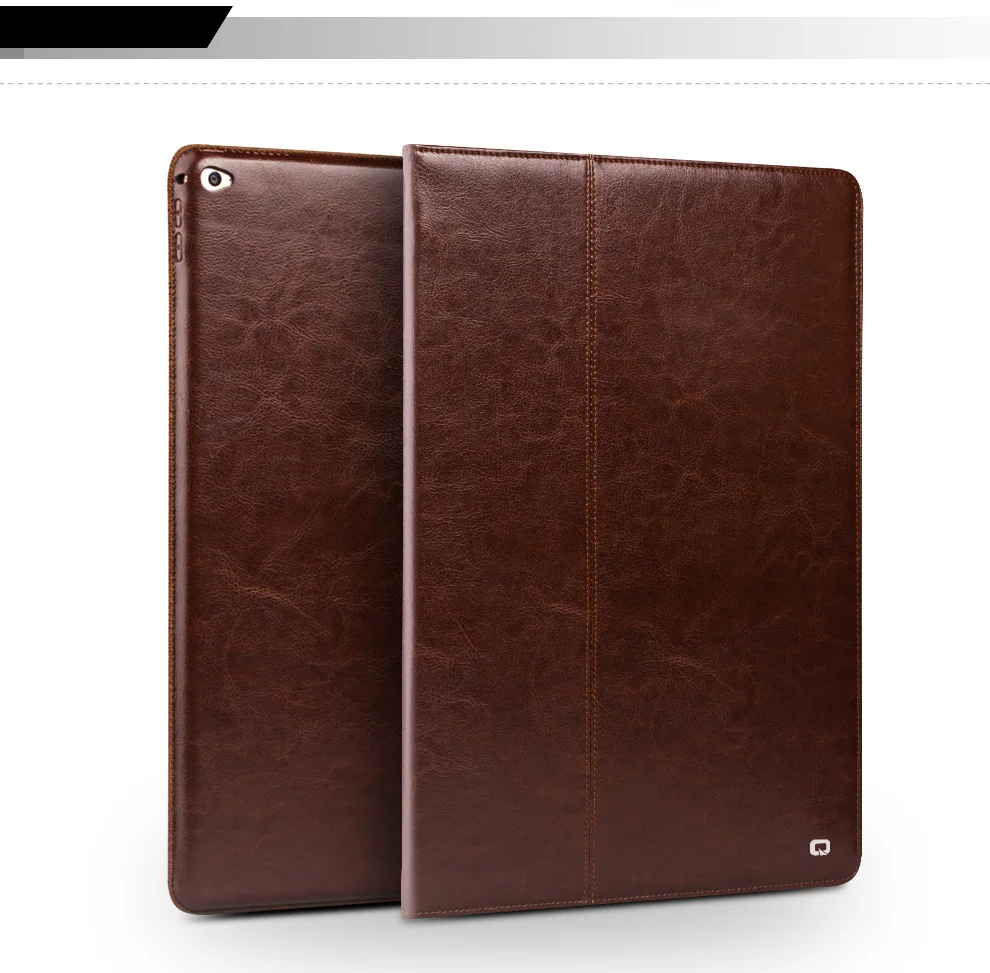 QIALINO чехол для планшета из натуральной кожи для iPad Pro 12,9 Модный чехол с откидной крышкой и подставкой для iPad Pro 12,9 дюйма
