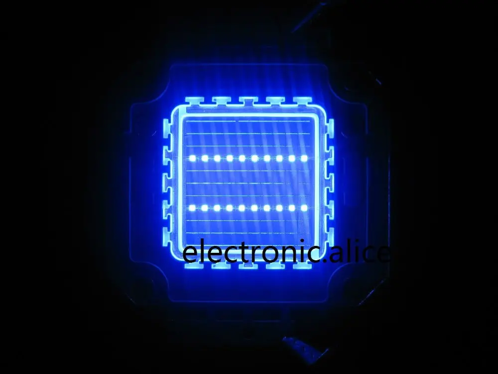 1 Вт 5 Вт 10 Вт 20 Вт 30 Вт 50 Вт 100 Вт синий светодиодный светильник высокой мощности SMD чип 460нм аквариум DIY