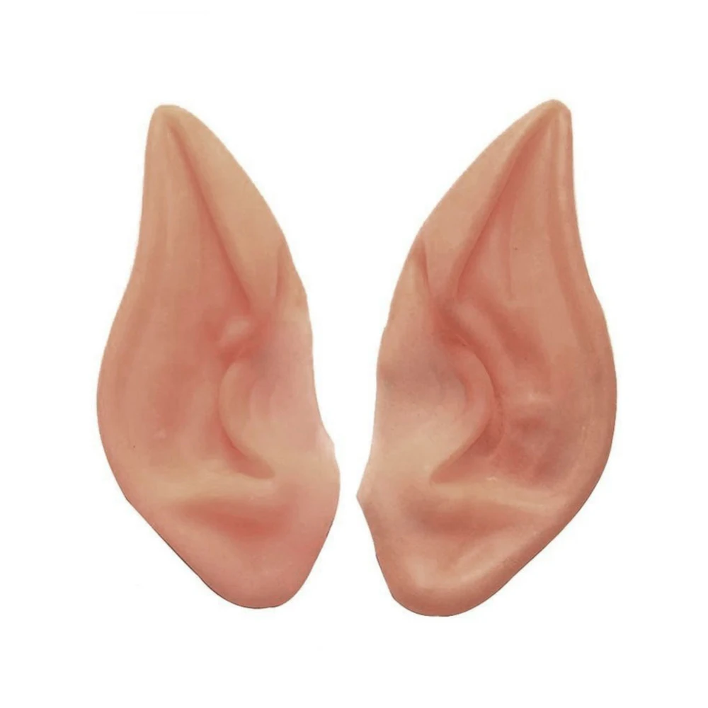 

1 Pair Rubber Halloween Elf Ears Cosplay Masks Fairy Goblin Ears Party Props Fake Ear Props Parties Decor Ear Party Supplies