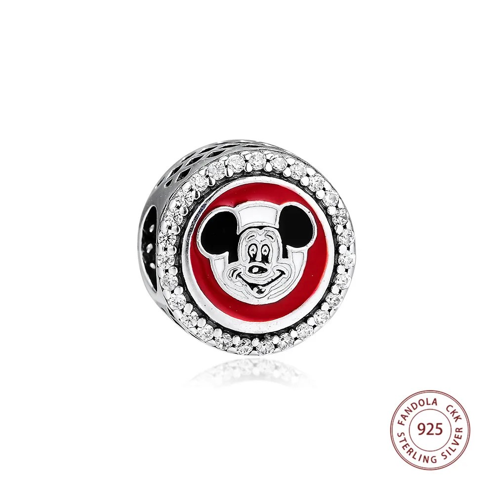 

Mickey Club Charms berloque 925 Sterling Silver Beads for Women Fits Original Bracelets Women DIY Charm Silver 925 Jewelry