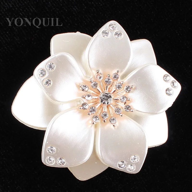 Rhinestone Brooch Bouquet Big Brooches Hijab Pins Crystal Shell