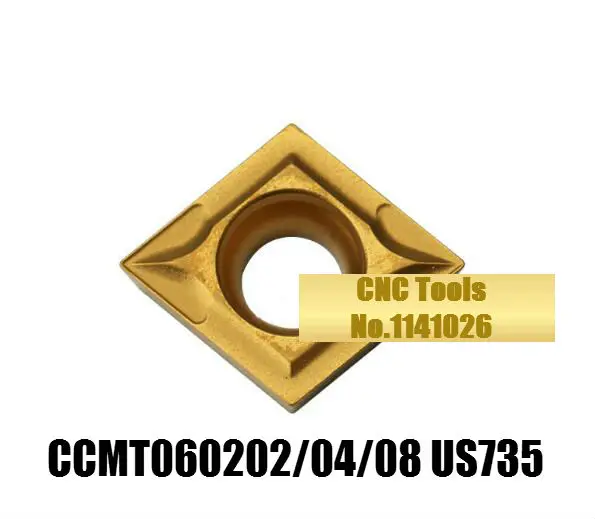 Карбидная вставка CCMT060202 US735/CCMT060204 US735/CCMT060208 US735 оригинальная CCMT 0602 02/04/08 для