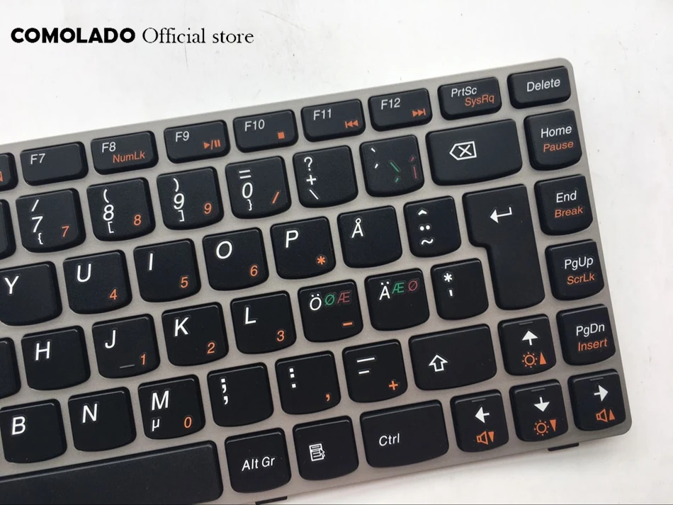 ND Nordic keyboard For Lenovo Z360 Z360A Z360G Z360P G360 G360A with silver frame keyboard ND Layout (2)