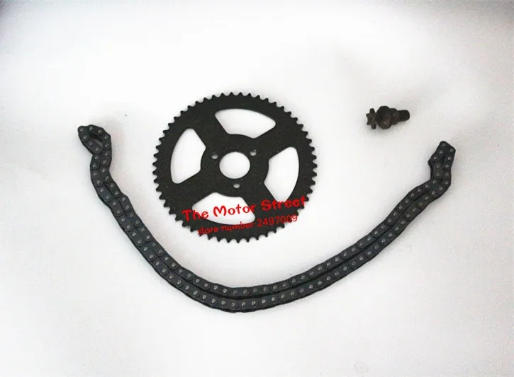 108 bağlantı t8f zinciri 7 diş + Arka Zincir ve SprocFor 2 Zamanlı 47cc