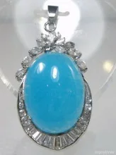 Натуральные Бусы небесно-синий драгоценный камень Хрустальный цветок Белый позолоченный кулон и Цепочки и ожерелья белый покрытием Свадебные широкий часы крылья королева