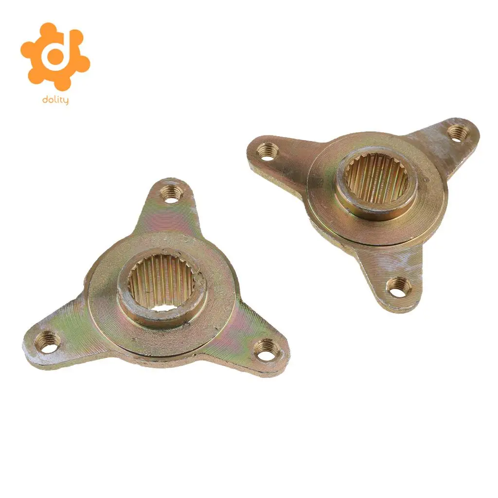 dolity 2pcs 3 Stud 23 Teeth Spline Wheel Rear Axle Hub for 110cc 125cc Motorcycle Scooter Moped Quad Dirt Bike ATV