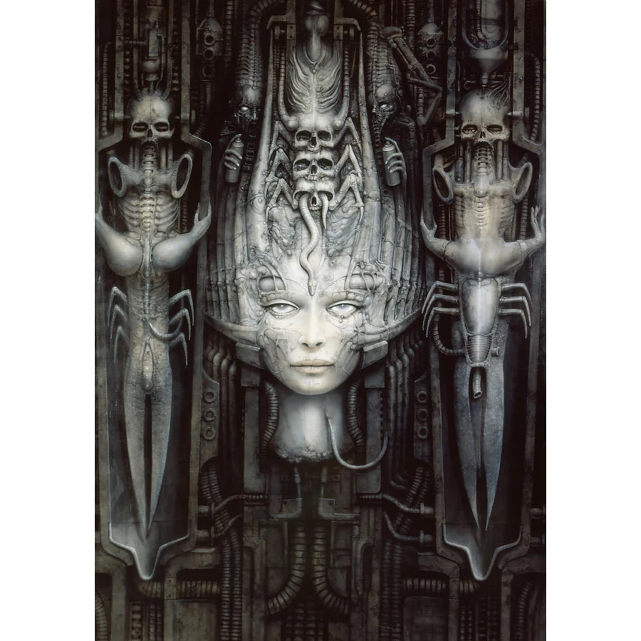 

J0830- Art Hr Giger Alien Dark Evil Abstractive Li II Pop 14x21 24x36 Inches Silk Art Poster Top Fabric Print Home Wall Decor