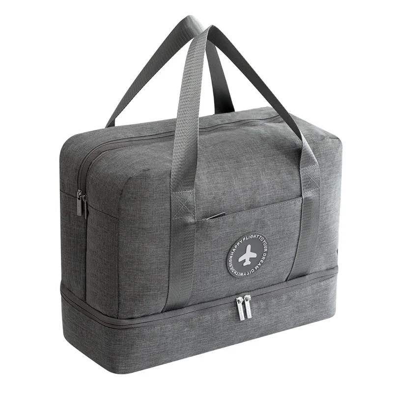 Дорожная одежда для отдыха сумка для косметики фитнес-органайзер сухая и влажная разделительная сумка для плавания пляжная водонепроницаемая сумка для обуви - Цвет: gray