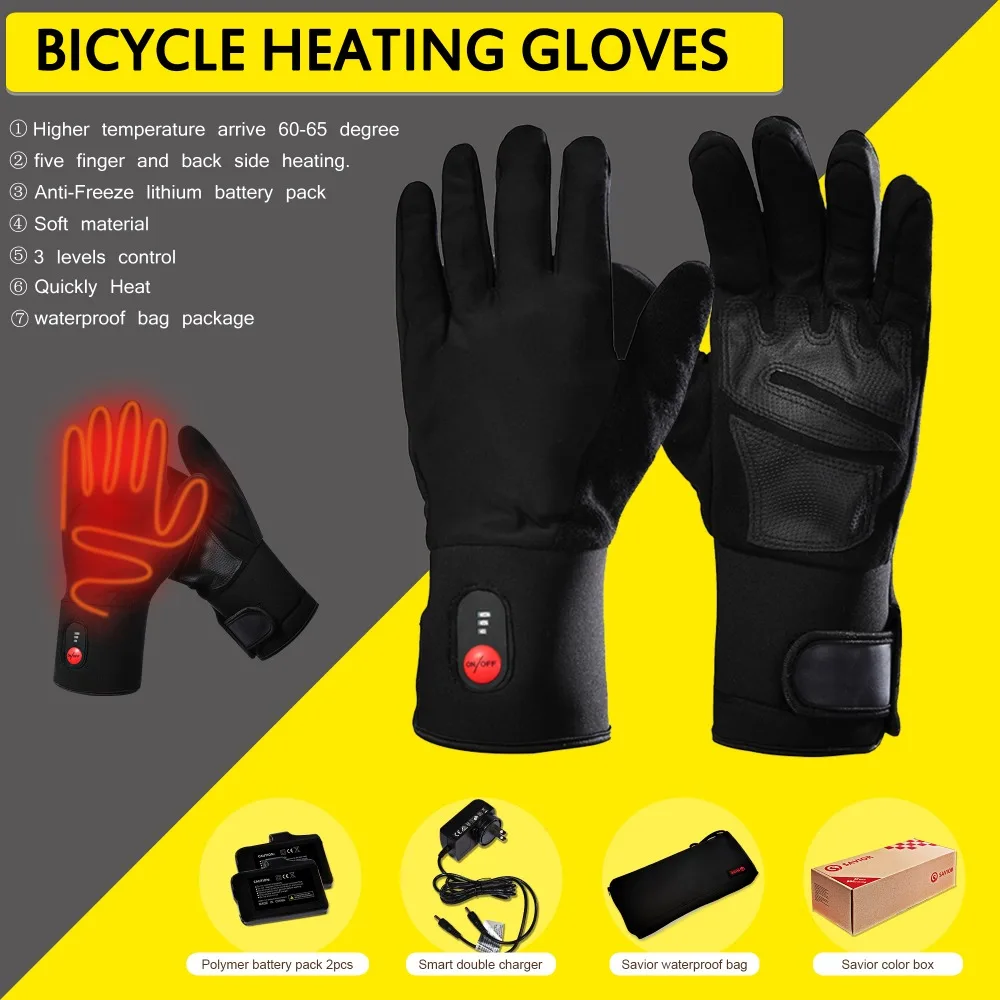 SAVIOR heat SHGS04 Winter eletric heating Glove bicycle skiing fishing