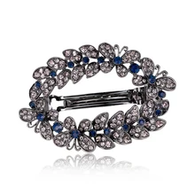 Fashion Hair Clips Accessories Plated clips Hair Accessories Pin Ponytail Rhinestone Hair clips Jewelry Women