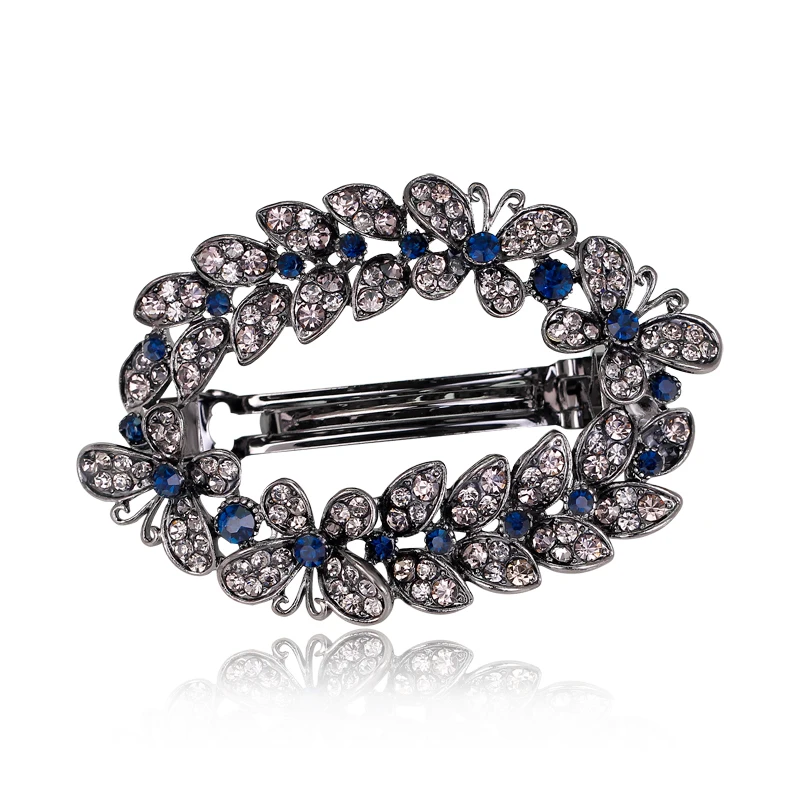 Fashion Hair Clips Accessories Plated clips Hair Accessories Pin Ponytail Rhinestone Hair clips font b Jewelry