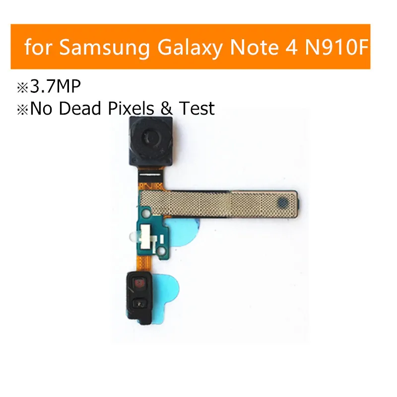

Test QC for Samsung Galaxy Note 4 N910F Front Facing Camera Small Camera Module Flex Cable 3.7MP Second Camera Repair Parts