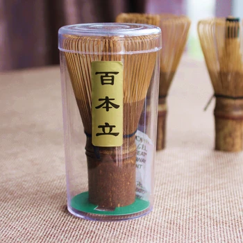 

100 Gaffel Paars Bamboe Chasen Whisk Matcha Bamboe Garde Handgemaakte Japan Ceremonie Thee Garde Groene Thee Poeder
