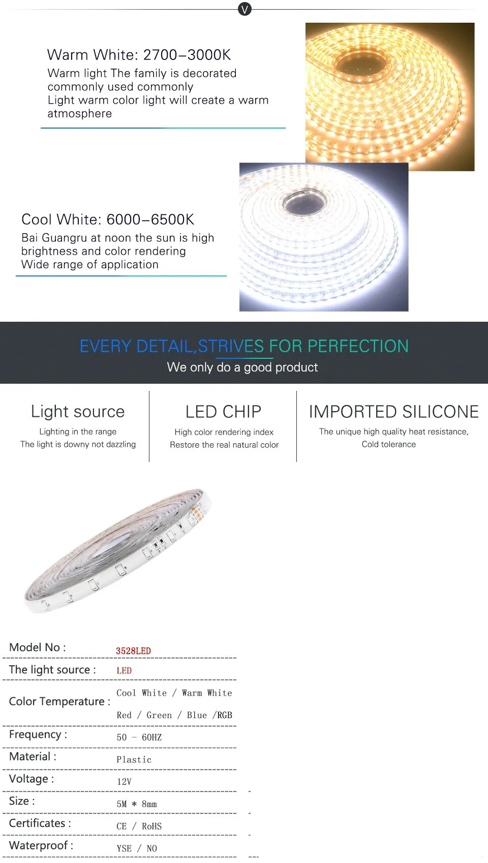 5M3528) Светодиодная лента с usb-питанием 300 светодиодов RGB водить 60leds/M Гибкая лампа освещения лента Светодиодная лента домашняя декорационная лампа DC12V