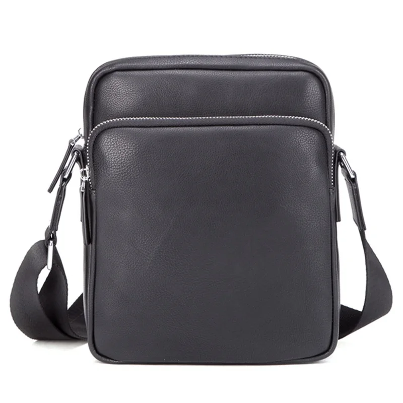 

Luxury Brand Men Bags Business Leather Messenger Bag Casual Crossbody Bag Black Small Shoulder Bag For Male Travel Briefcase