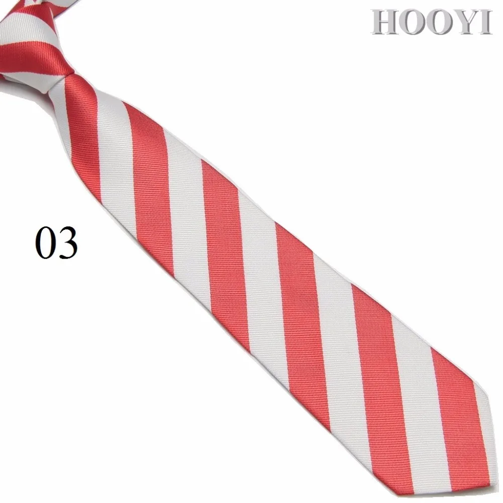HOOYI полосатые школьные галстуки для студентов, галстук для мальчиков, молодых мужчин