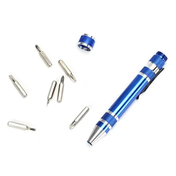 

Coil Father 10pcs/lot Portable 7 in 1 Aluminum Alloy Pen Style Precision Screwdriver Set Multi-Tool For Elektronik Sigara Diy