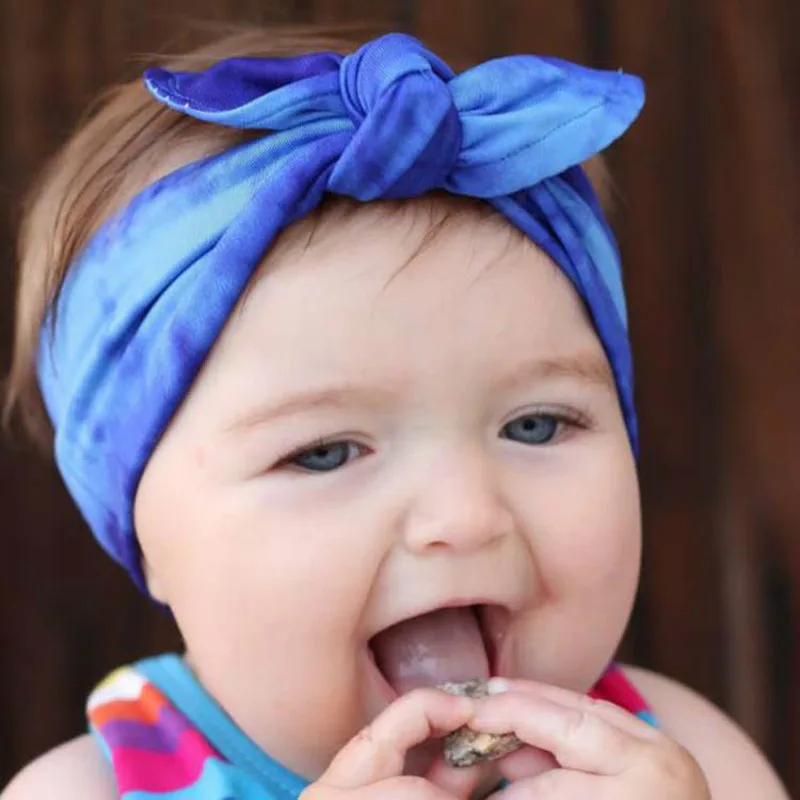 

Fashion Cut Baby Headbadns Tie-dye Elasticity Headbands Children Kids Bandanas Headwear Bandanas