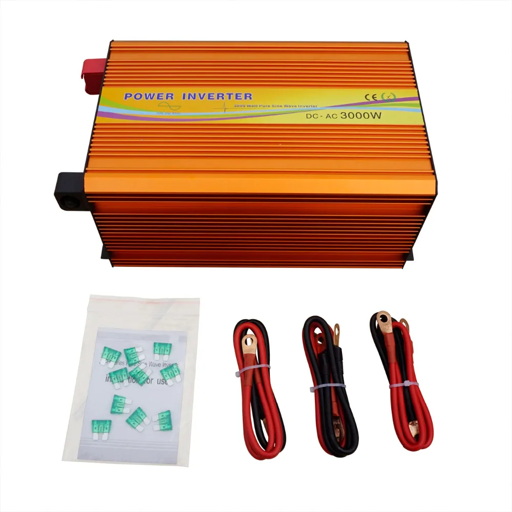 

ECO-SOURCES 3000W Inverter 24V to 110V Off Grid Inverter 3KW 110V Inverter for Solar Panel Solar System