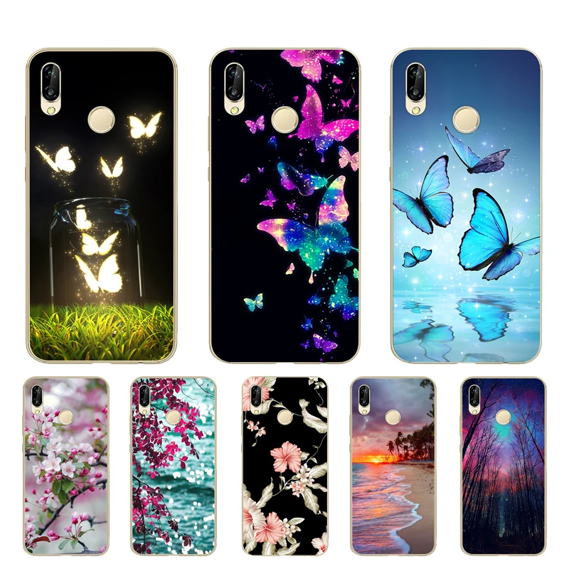 

CROWNPRO sFOR Huawei P20 Lite Case Cover Silicone Phone Cases P20 Lite Capa Soft TPU Back Protective Coque Nova 3e Fundas