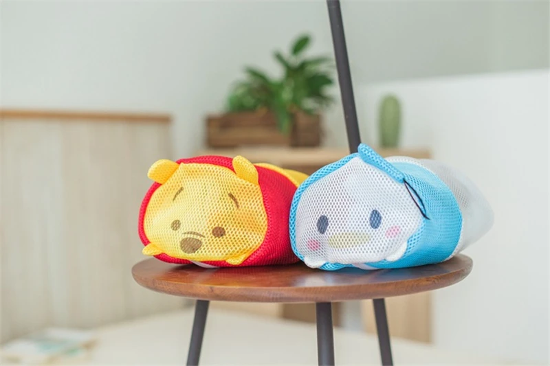 2018 جديد الكرتون الإبداعية المنزلية الملابس مصمم غسل حقيبة سميكة طبقة مزدوجة غرامة شبكة البرازيلي الغسيل حقيبة التخزين 26X13X18 سنتيمتر