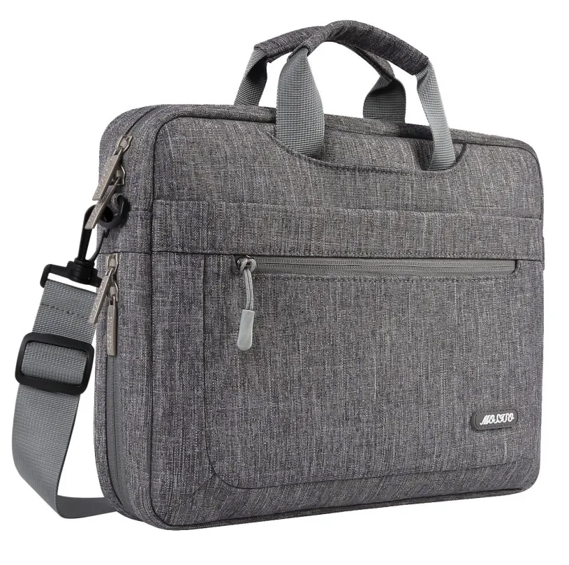 MOSISO сумка на плечо для ноутбука 11 13,3 15,6 17,3 дюймов водонепроницаемая сумка для компьютера мужская женская сумка для ноутбука для MacBook Air Pro 13 15 чехол - Цвет: Gray