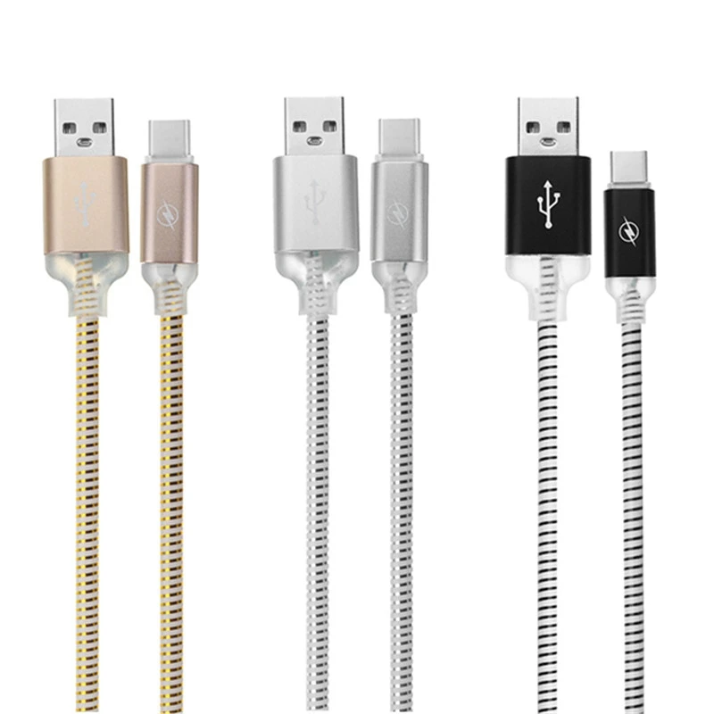 Новый Android градиентный Llight type C USB Кабель зарядного устройства для Onplus 5T Xiaomi mi A1 x2