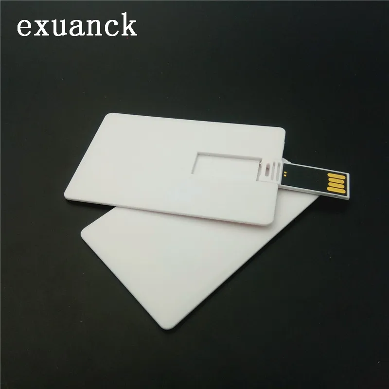 Exuanck белая кредитная карта usb палочки на заказ фото печать логотип компании подарок 4-32 ГБ usb 2,0 флэш-накопитель(более 10 шт бесплатный логотип