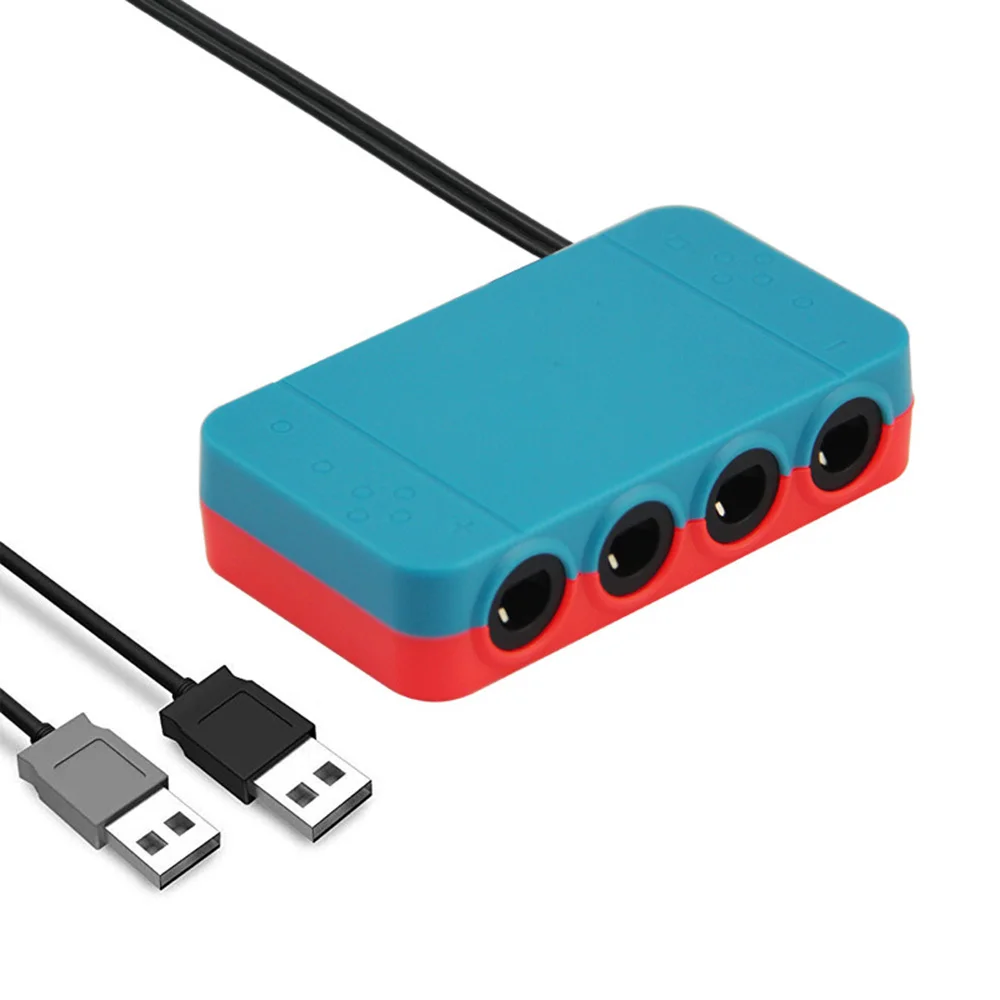DISOUR Ngc в wiiu конвертер USB адаптер для GameCube горячий 4 порта для ПК игровые аксессуары рулевое управление WIIU/переключатель/ручка ПК