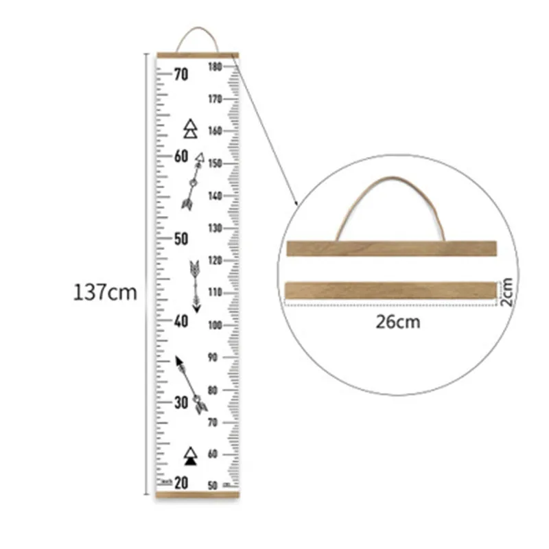 Творческий треугольный узор декор для измерения роста Малыш Спальня теплый росписи ребенка диаграмма роста Настенный декор подвижные висит высота чар - Цвет: HR003