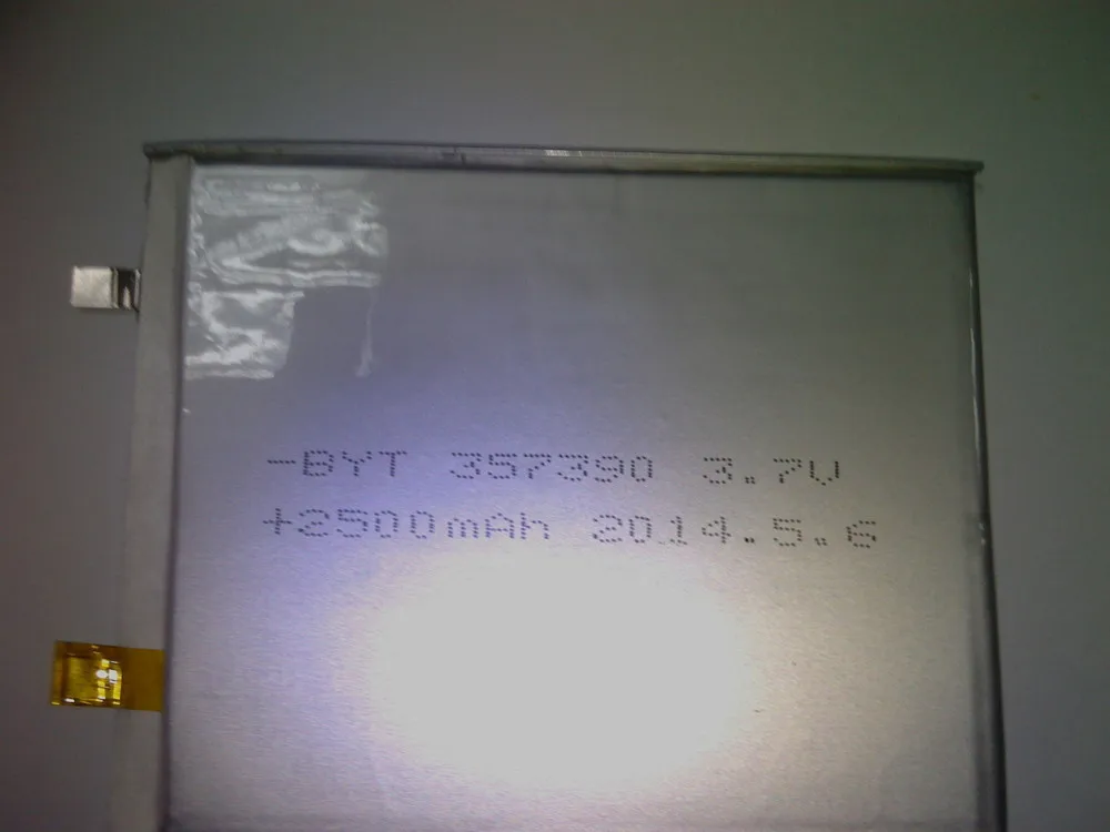 

7 inch computer using lithium polymer battery 357390PL/2500mAh, Elite 3.7V special lithium battery