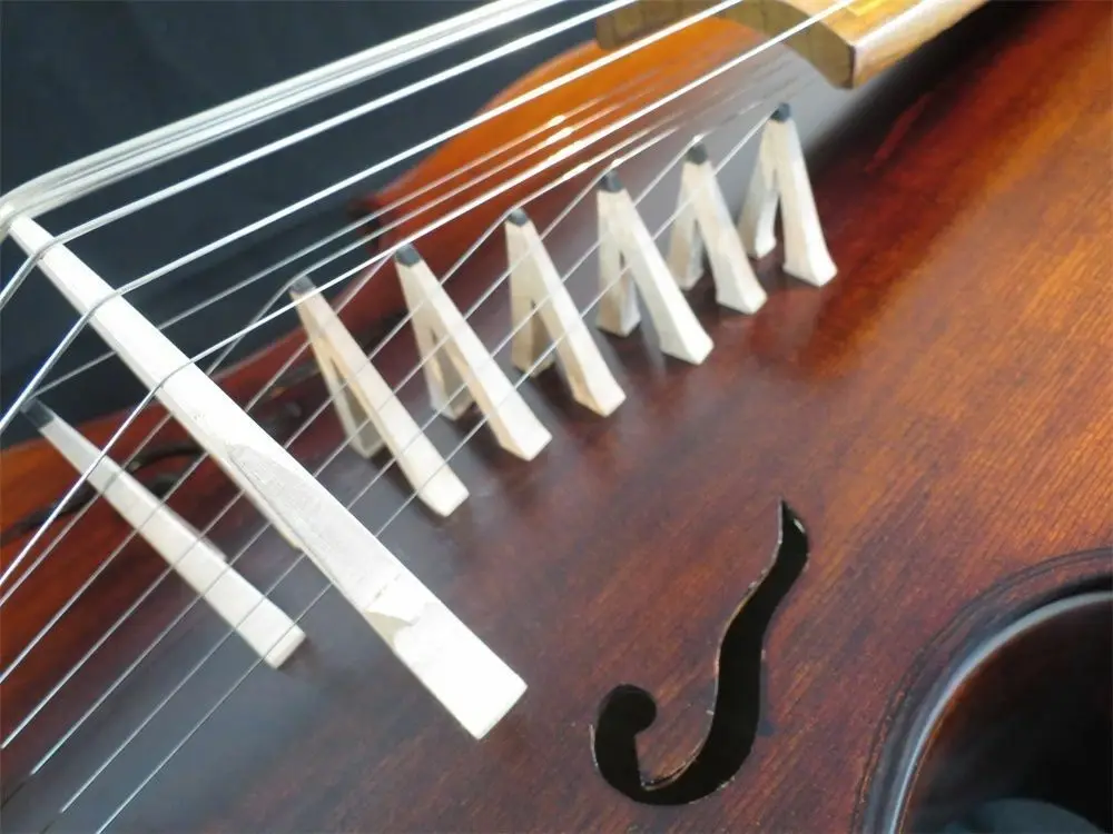 Копия песни старый 14 string 25 1/" viola da gamba с 7 мостами установить лады