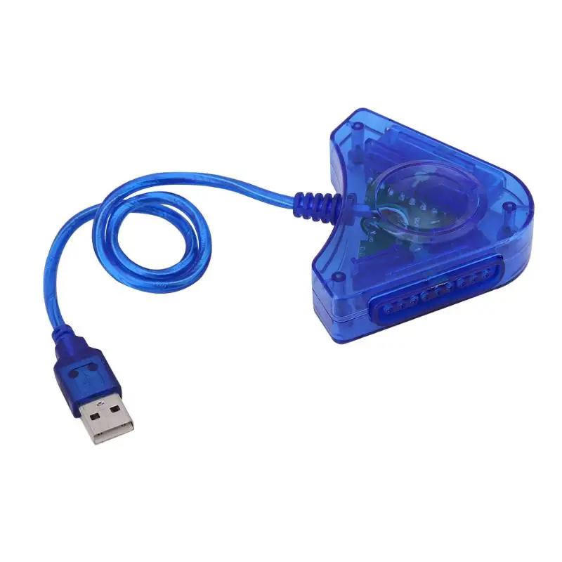 

Dual Game Controller to PC USB Port Converter Adapter Support 2 controllers for PlayStation2/PSX/PS2/dance pad cord wire adapto