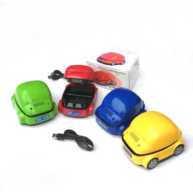 

Portable Plastic Car Auto Shape Cigarette Smoking Smokeless Cigar Ashtray Holder By 2xAA Battery or USB Cable Powered
