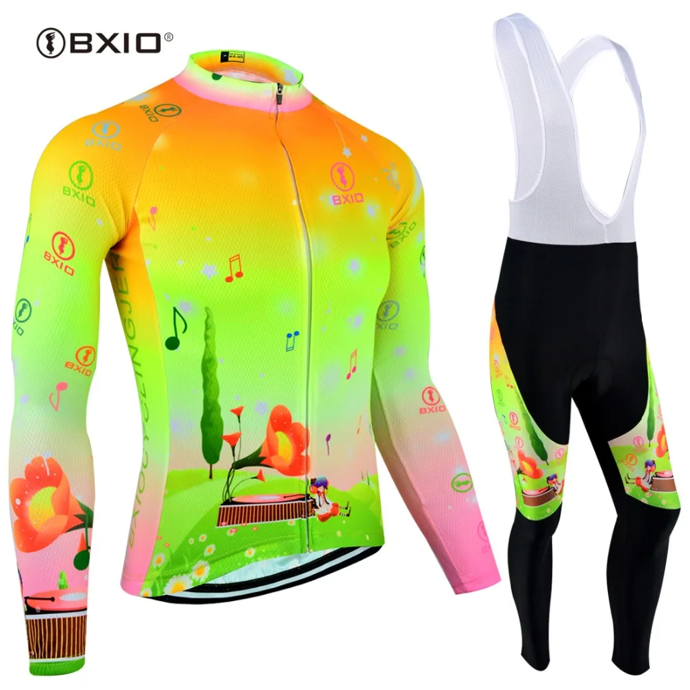 BXIO Ropa Ciclismo Mtb Женский Велоспорт спортивный свитер с длинным рукавом горная Спортивная одежда для велосипеда Велосипедное трико наборы одежды BX-0109FG124